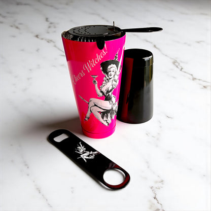 Halloween Cocktail Shaker Set "Cheers Witches"