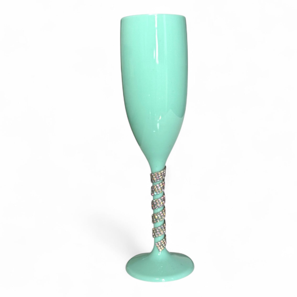 Champagne Flute with Rhinestones Unbreakable Acrylic Party Cups
