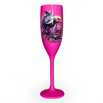 Unbreakable Champagne Glass Dolphin Cute Acrylic Drinkware