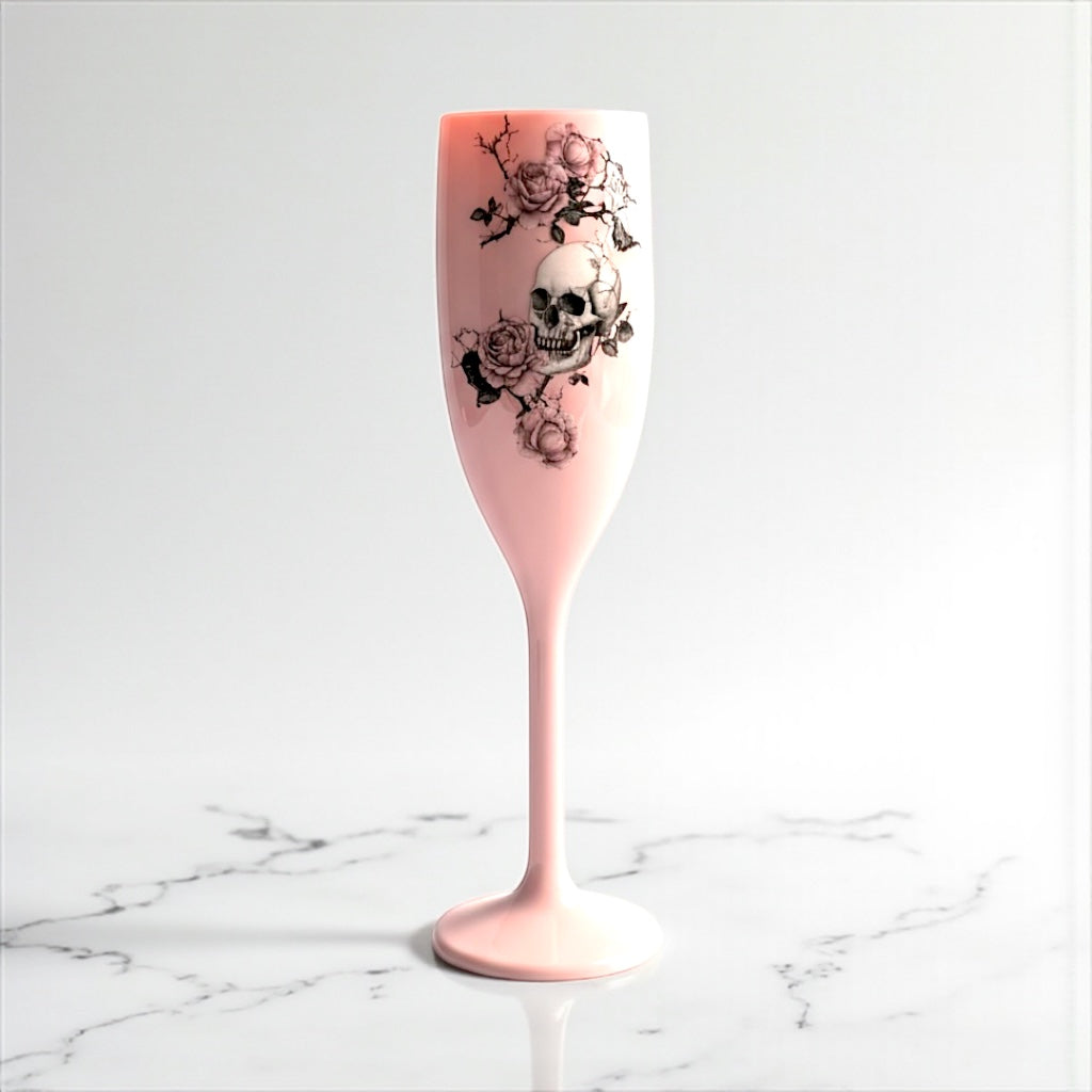 Gothic Halloween Champagne Flute Unbreakable Party Drinkware