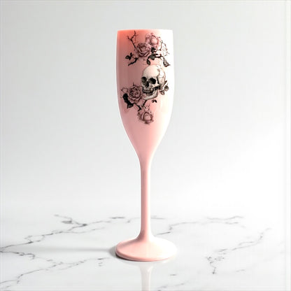 Gothic Halloween Champagne Flute Unbreakable Party Drinkware